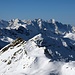 Von der Fuorcla d'Agnel sticht die Badile Nordkante ins Auge.