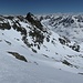 Querung im Gipfelhang vom Skidepot aus gesehen