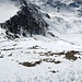 Abstieg vom Gipfel, dank gutem Trittschnee kein Problem.
