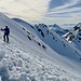 letzte Schritte mit Ski