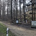Einziger Stopp in der Auffahrt, um das Ziel des Bikeparks Schienberg zu fotografieren.