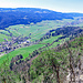 Aussicht vom "Chenau du Droit" zum Chasseral.
