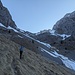 Risalendo il vallone di Baione, lungo il traverso ascendente