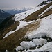 Rückblick zur Gassneralpe, doch noch einiges Schnee auf dem Weg