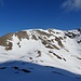 Blick zurück zum Niesehorn nach der Abfahrt über den SE-Flanke, links der apere Südgrat