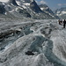 Glacier d'Otemma : des ruisseaux partout et bientôt plus de glace