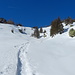 Il terreno di salita alla Punta di Larescia.