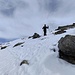 in discesa sul versante ovest