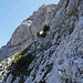 Die Querung unterhalb vom Vorgipfel der Mittleren Arnspitze