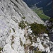 Weiterer Pfad Felsband, rechts im Bild der Südpfeiler Mittlere Arnspitze