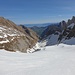 unten das Tal der Fehlalp, davor die Mesmerkamine...