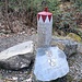 Drei-Landkreise-Stein, hier treffen sich die Kreis Bayreuth, Hof und Kulmbach 