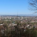 Vue sur le Palais fédéral depuis la forêt au-dessus de Wabern