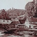 Dolský Mlýn, historische Ansicht (Bildquelle: Infotafel)