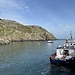 Ankunft im Hafen der Insel Sark