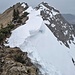 Am Übergang zur Rotspitz mit schönen Schnee-Formationen.