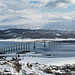 Blick auf die Brücke nach Tromsö