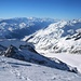 Galenstock (3586m): Gewaltige Gipfelaussicht übers gesammte Wallis bis zum Mont Blanc (4807m).