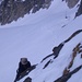 Schlüsselstelle am Monte del Forno kurz nach dem Skidepot