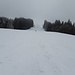 Im Schneepflug das letzte Stück. Immerhin, die erste Skitour ist im Sack!