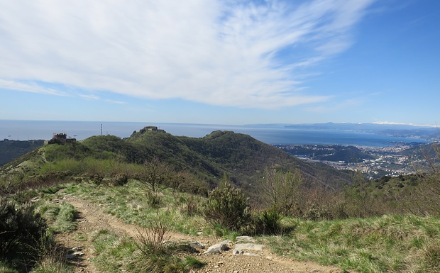 Forte Puin, Forte Sperone e Forte Begato dal Belvedere del Punto Ristoro Due Fratelli.