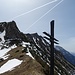 Rückblick vom Kreuz am Krumphals zur Hohen Zölz, im Hintergrund Gößeck und am Horizont die Seckauer Tauern.