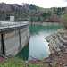 Blick vom Parkplatz zum Barrage de Rossens.