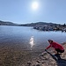 Titisee. Agnès ramollit, même pas de bain cette fois-ci.