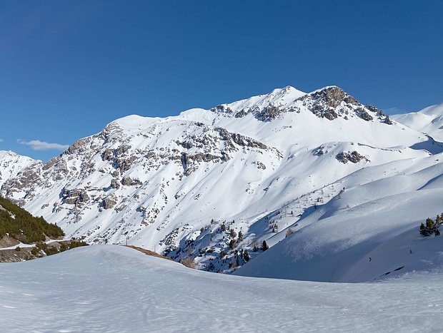 Abfahrt im Val Vau