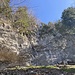 Vorderansicht der Felswand im Lauch ...