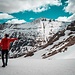 Am Kriva Šjija-Pass & erstmal der Blick auf dem Nordgrat des Tito Vrv