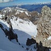 Il canalino visto dall'uscita in cresta
