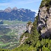 Blick hinüber zu den Tannheimer Bergen beim Abstieg vom Zunterkopf 