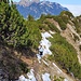 Zwischen Zunterkopf und Tauern sind noch ein paar unkritische Schneefelder zu begehen 
