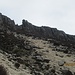 Granitfelsen mit Wollsackverwitterung unterm Slieve Commedagh
