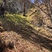 steiles Couloir zur "Schlüsselstelle"