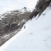 hier wird es reichlich steil auf dem 'flachen' Trassee
