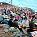 Questo è il posto dove abbiamo mangiato noi, ma anche nei tavoli del pratone esterno e in altri posti c’era gente a mangiare. Una manifestazione veramente ben riuscita grazie all’impegno dei volontari ed al meteo eccezionale.