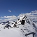 Am höchsten Punkt des Ostgipfels der Inneren Schwarzen Schneid. Der Verbindungsgrad soll im Sommer nicht allzu schwer sein.