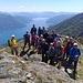 Foto di gruppo colVerbano sullo sfondo