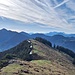 Ruckblick am bzw. zum Kamm mit Schneeresten