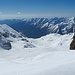 Vista sul versante piemontese dal Colle di Montcorvé.