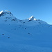 Primo sole sul Ciarforon e sulla Becca di Monciair.