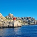 Leuchtturm bei der Einfahrt in den Hafen der Insel Cabrera