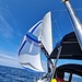 Segeln vor dem Wind zwischen Mao und Cala Millor mit dem Spinnaker
