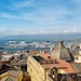 Blick über die Altstadt zum Hafen von Cagliari