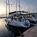 Unsere Segelyacht "Lumumba" im Hafen "Marina di Capitana" etwas ausserhalb von Cagliari