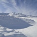 Die Nordosthänge unter dem Jägglischhorn - alle verschneiten kleinen Kuppen sind Alpenrosensträucher