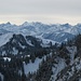 Das winterliche Karwendel von der Kaltwasserkar- über die Birkkar- bis zur Vogelkarspitze