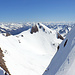 Seitenblick zum Rotentalhorn, welchen ich auch noch als Option hatte. Der Abstieg vom Grieshorn war jedoch aper und extrem von Erosion gekennzeichnet weshalb ich darauf verzichtete.